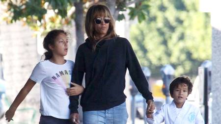 Halle Berry with her kids